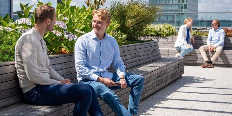 Rooftop terrace at the 21st floor of Tower Ten at WTC Amsterdam
